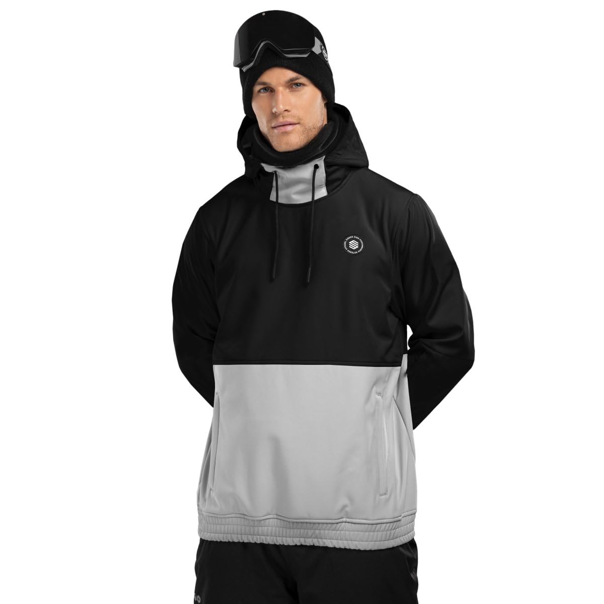 SIROKO - Snowboardjacke W1 Boardslide - XXL - Schwarz/Grau