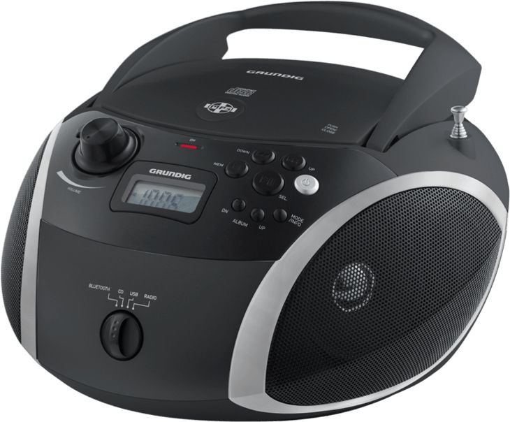 GRB3000BT CD Payer FM Radio (Schwarz, Silber)