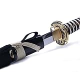 siwode Handmade Full Tang Sharp Katana Sword Real, Alloy Golden Dragon Tsuba Japanese Ninja Samurai Katanas (High Carbon Steel 1060) 40-Inch