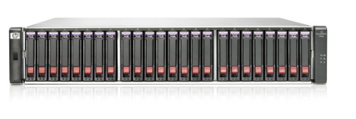 HP Modular Smart Array P2000 2.5-in Drive Bay Chassis - Speichergehäuse - 24 Schächte (SATA-300 / SAS-2) - Rack - einbaufähig - 2U