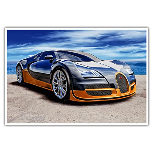 CanvasArts Bugatti Veyron - Poster (100 x 70 cm, Poster)