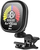 VOLT by Voggenreiter Clip-Tuner RCT-5000, 1204-2, schwarz, Stimmgerät für Gitarre, Bass, Ukulele, wiederaufladbar über USB-Kabel, für bis zu 10 Stunden, das braucht jeder Saiten Liebhaber!