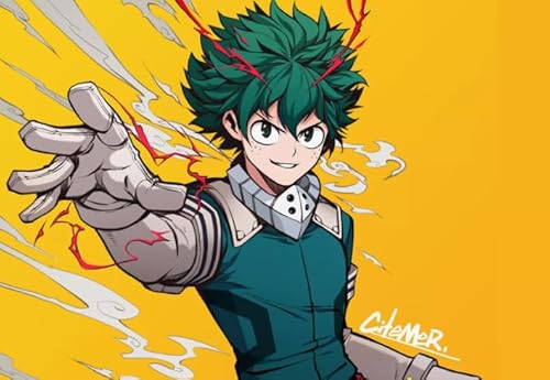 HfmQuisutron Puzzle 1000 Teile Classic Anime Midoriya My Academia Poster Buntes Geschicklichkeitsspiel Für Die Ganze Familie Erwachsene Xy439Tk