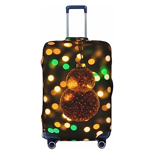 Miniks Glänzende Weihnachtsdekoration, Reisegepäckabdeckung, robuster Koffer-Schutz, passend für 45,7 - 81,3 cm große Gepäckstücke, klein, Schwarz, Small