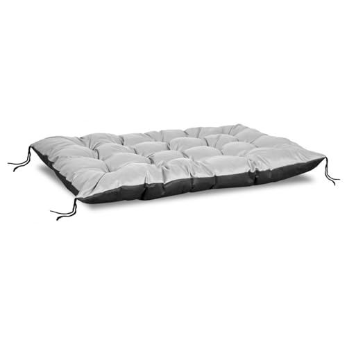 KingGarden Palettenkissen Kissen für Euro-Paletten-Sofa Wasserdichtes PVC-Codura Sitzkissen Abdeckung Indoor Outdoor 120cm x 80cm (Hellgrau)