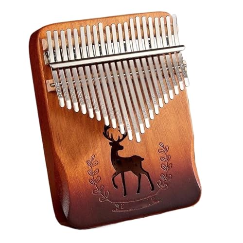 Kalimba Kalimba Shrapnel Musik Zubehör Kit 17 21 Tasten Mahagoni Maserung Box Daumen Klavier(C21)