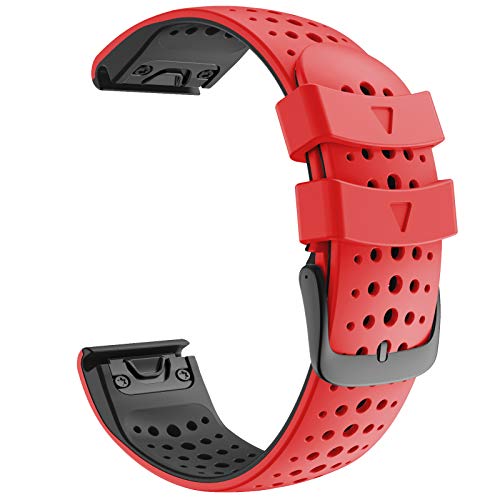 OPKDE Hot 22 mm Uhrenarmband für Garmin Fenix 6 6 Pro 5 5 Plus 3 Silikonband für Approach S60 S62 Forerunner 935 945 Easyfit Handschlaufe, For Fenix 6 6Pro, Achat