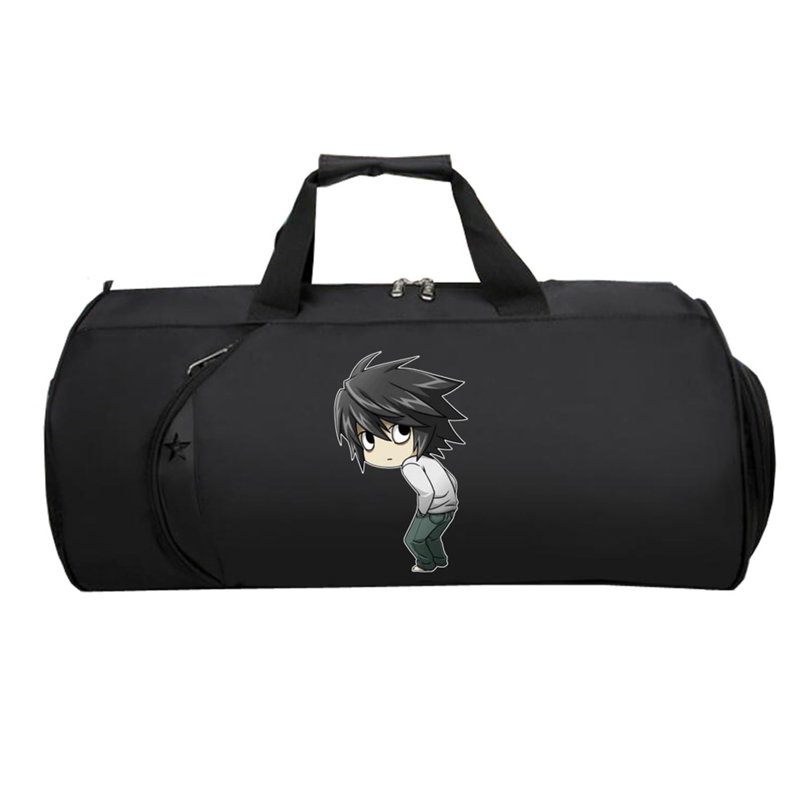 Death No. te Kleine Reisetasche Anime, Faltbare Reisetasche HandgepäCk, HandgepäCk Unisex G.ym Wochenendtasche Flugzeug(Black 3)