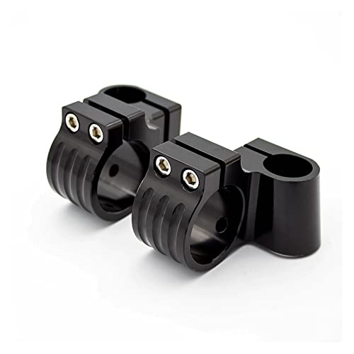 CXVFY CNC-Universal-Lenker für Motorrad-Rennen, verstellbar, zum Anklippen, erhöhter Lenker, zum Anklippen, für Cafe Racer, 31 mm, Schwarz