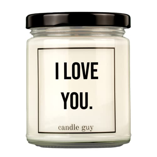 candle guy Duftkerze | I love you. | Handgemacht aus 100% Sojawachs | 70 Stunden Brenndauer