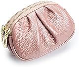 VSULZVNU Plissee-Tasche für Damen, Münzgeldbörse, Doppelreißverschluss, Wechselgeldbörsen, Damen, Haushälterin, Karte (Farbe: A, Größe: 13 x 9,5 x 8 cm), B, 13*9.5*8cm