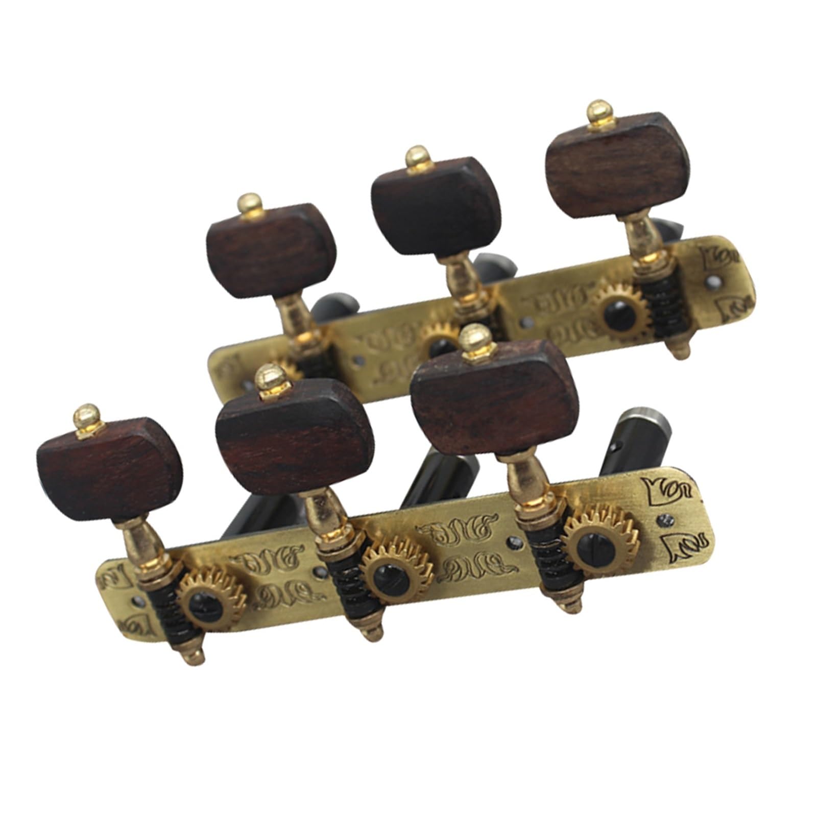 Strings Tuning Pegs Mechaniken Für Gitarre Set mit 2 Gitarren-Stimmschlüsseln für akustische Folk-Klassikgitarre