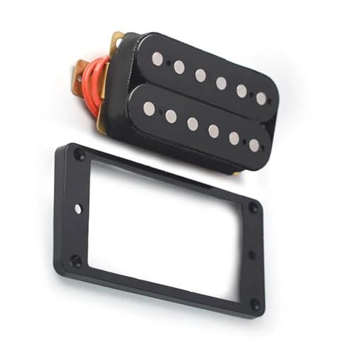 1pc 6 String E-gitarre Humbucker Pickup Mit Installation Rahmen Gitarre Zubehör Single-Coil-Tonabnehmer (Color : Neck)