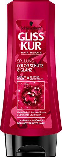 Schwarzkopf Gliss Kur Spülung, Color Schutz & Glanz, 3er Pack (3 x 200 ml)