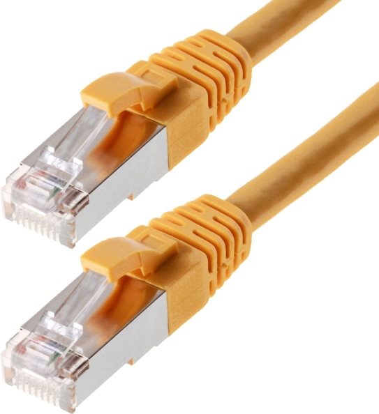 Helos - Patchkabel - RJ-45 (M) - RJ-45 (M) - 20 m - SFTP-Kabel - CAT 6 - gelb