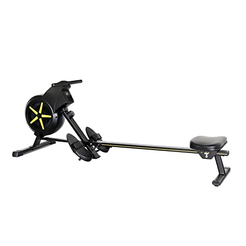 TechFit Rudergerät für zu Hause, magnetisches Bremssystem, geräuscharm, wartungsfrei, Schwungmasse: ca. 4,5 kg, Trainingscomputer, max. Benutzergewicht 110 kg