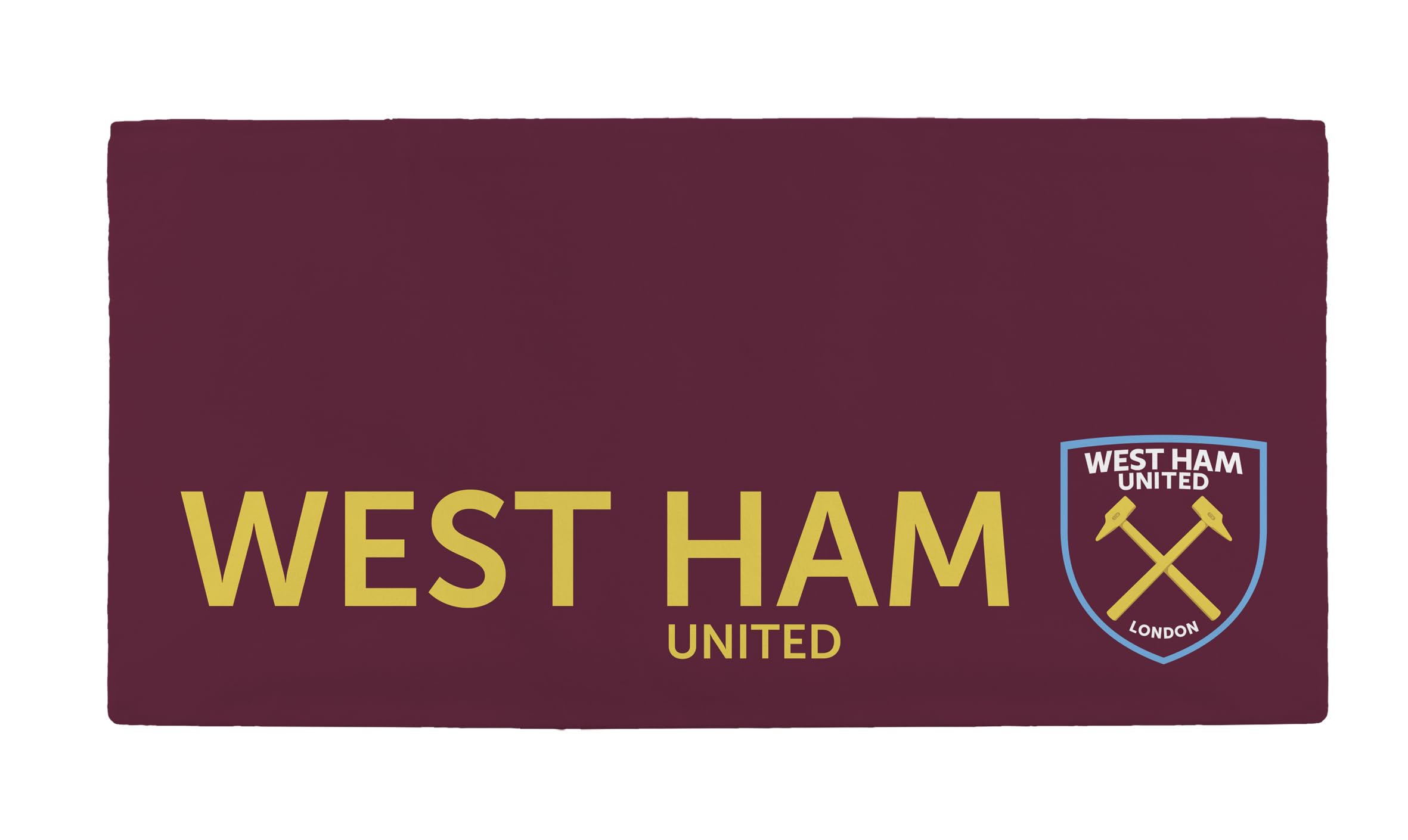 West Ham United Football Club Offizielles Strandbadetuch "Claret & Gold" Design