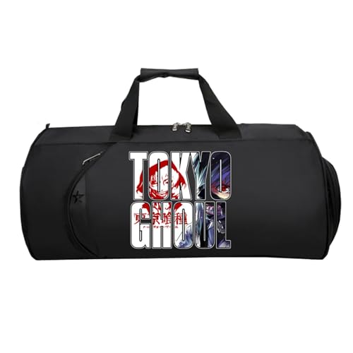 Tok-yo Gho-ul Cabin Bag Anime, Reisetasche Tasche für Flugzeug Unter Sitzplatz, Tote Bag füR Sport Reisen Gym Urlaub Flugzeug(Black 10)