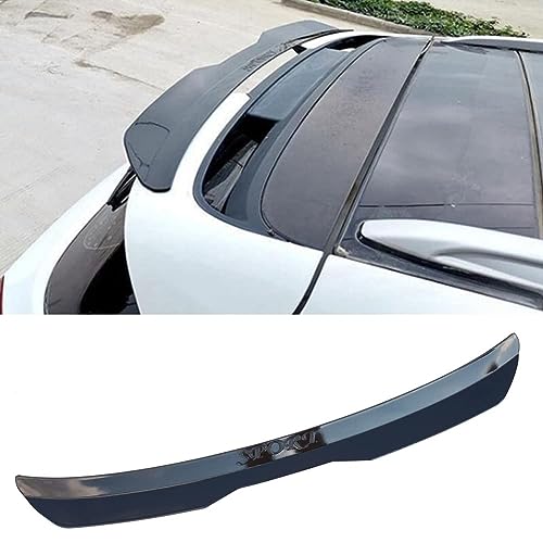 ABS Auto Heckspoiler Spoiler für Hyundai i20 (2015-2020), Auto Heckscheiben Dachspoiler, Dachheckspoilerflügel, Auto Heckspoilerlippe Kofferraumspoiler Zubehör,R/Glossy Black