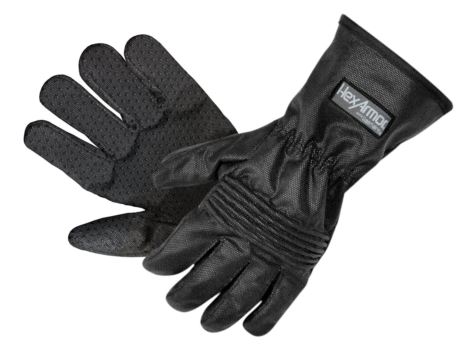 Polyco HEX3041/M HexArmor Hercules NSR Work Gloves, 1 Pair, Size 8/Medium, Black