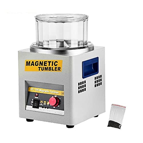 Multifunktional KT-185 Magnetischer Tumbler-Schmuckpolierer, Mini-Metallfinisher, Endbearbeitungsmaschine, AC-Gold-Präzisionsteilepolierer Geeignet für verschiedene Nutzungsszenarien