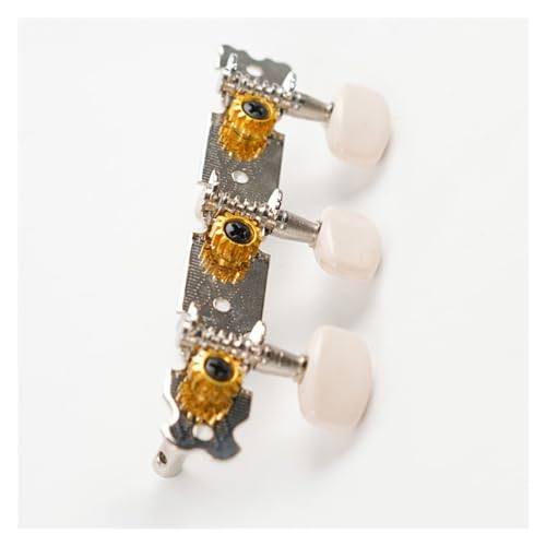 Strings Tuning Pegs Mechaniken Für Gitarre Folk-Gitarren-Mechaniken, Reihenwirbel, Saiten-Twist-Mechaniken für Akustikgitarren, halbgeschlossene Stimmgeräte-Teile (Color : 2)