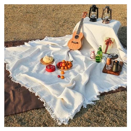 Picknick-Reisedecke,Strand-Decke, Strick-Picknickdecke, Picknick-Matte for draußen, weiche Sofadecken, Handtuch, All-Inclusive-Couch-Schonbezug, staubdichte Tischdecke(S5 Picnic Blanket,XL 180x180cm)