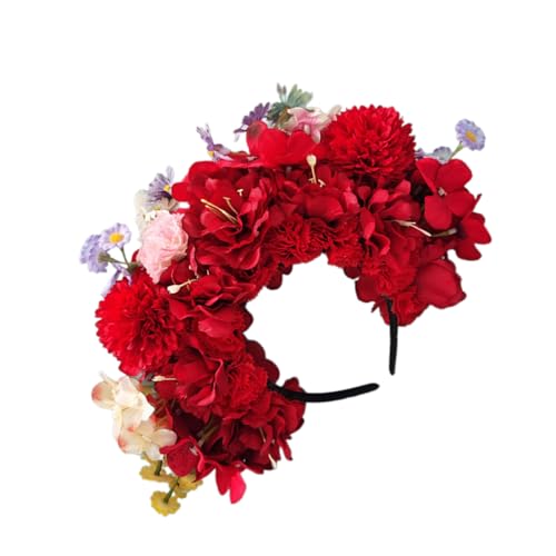 Doppelseitiges Blumen-Haarband mit Rosenblüte, modisch, für Damen, Braut, Haar-Accessoire, Brautgirlanden