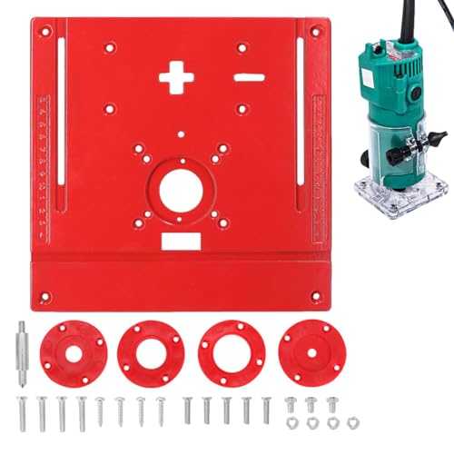 Verstellbarer Frästischeinsatz, Fräsplatten für die Holzbearbeitung | 2-in-1-Fräswerkzeuge für die Holzbearbeitung,Rostfreie Frästischplatte aus Metall, Trimmfräserplatte für Zimmerei