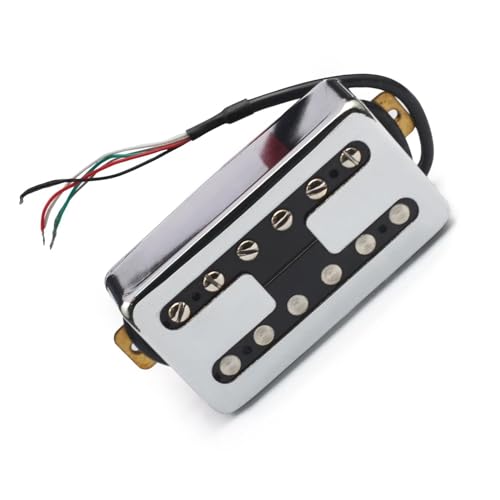 Chrom Messing Abdeckung E-Gitarre Humbucker Bridge Pickup Spule Spliting Pickup Exquisite Teile Single-Coil-Tonabnehmer