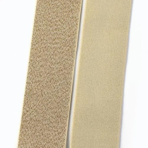 3/5/10 Meter 25–50 mm Seiden-Nylon-Gummiband Polyester-Gurtband Gummiband DIY-Bund Kleidergürtel Nähzubehör-Beige-30 mm-10 Meter