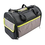 duvoplus, Lyon Pet Bag 41 x 26 x 28 cm – max. 6 kg Schwarz, Transport, Schwarz, Hund