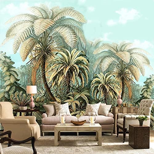 XLMING Handbemaltes Botanisches Esszimmer Im Vintage-Stil 3D Tapete Home Dekoration Wohnzimmer Sofa Schlafzimmer Tv Hintergrund Wand-200cm×140cm