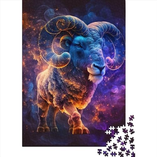 1000 Teile für Erwachsene, schwierige Puzzles, Ziegen für Erwachsene, 1000 Teile Puzzle, Geschenke, Lernspiele, Heimdekorationspuzzle (29,53 x 19,69 Zoll)