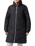 JdY Damen JDYNEWFINNO Long Padded Jacket OTW New Jacke, Black/Detail:Silver Zip, S