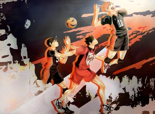 HfmQuisutron Jigsaw Puzzle 1000 Teile Sport Anime Haikyuu!!! Poster Buntes Geschicklichkeitsspiel Für Die Ganze Familie Erwachsene Zw333Qv