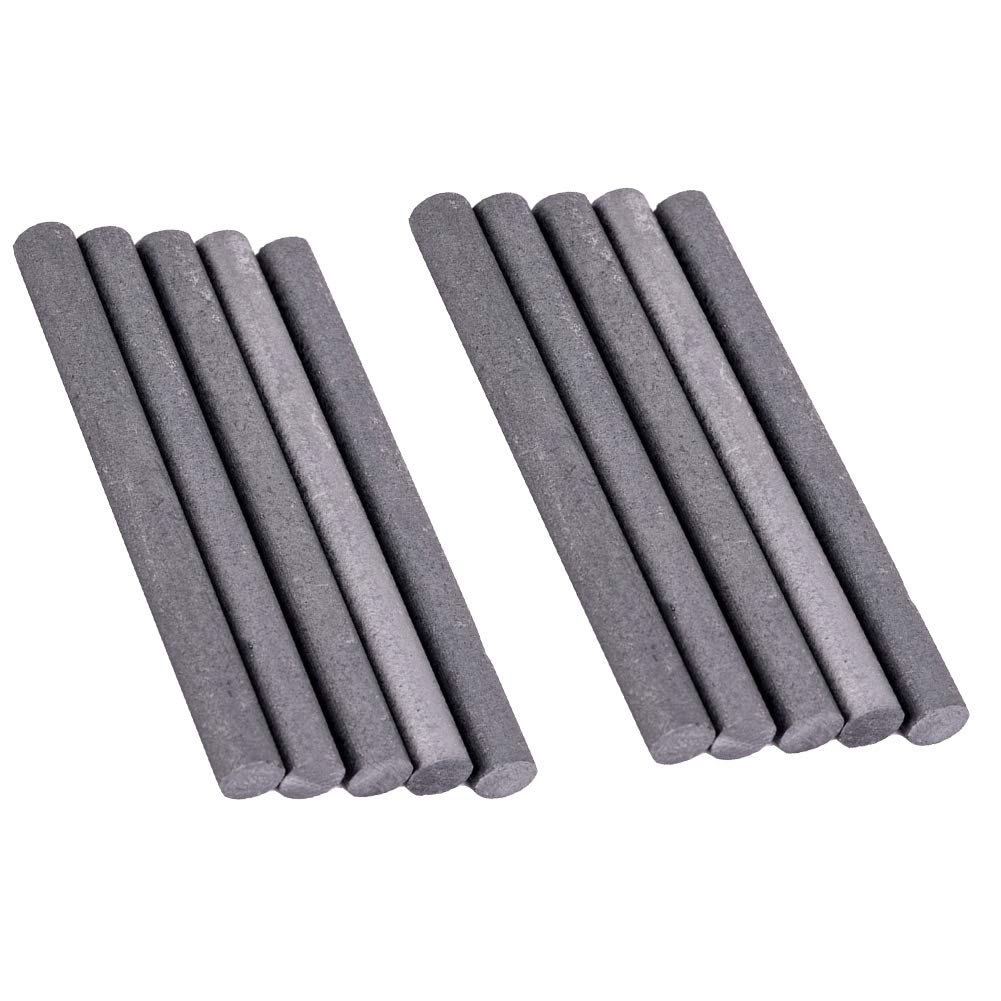 SOFIALXC Graphitstäbe schwarz Graphit Elektrode Carbon Stangen Zylinderstangen Bars Industrie Werkzeuge, 8x150mm10pcs