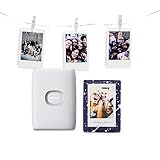 INSTAX Limited Edition Mini LINK2 Smartphone Printer Bundle, Clay White