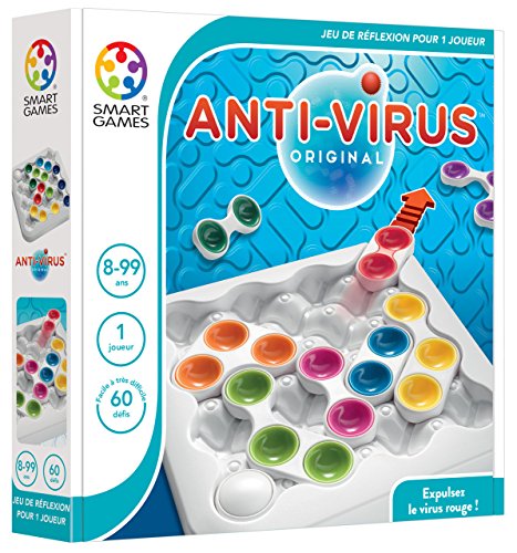 smart games – SG 520 fr – Spiel der Reflexion und Logik – expulsez das Virus – Anti-Virus