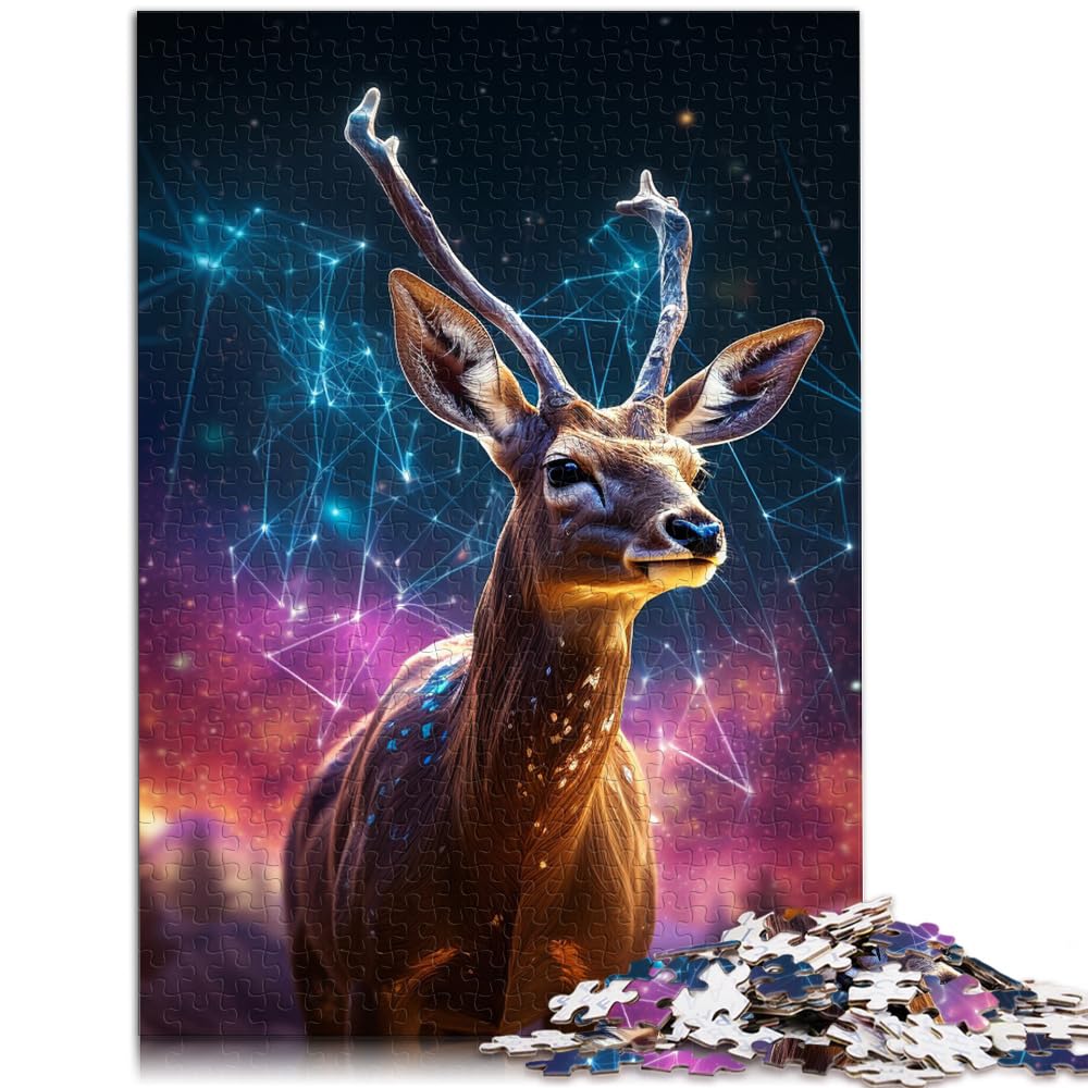 Puzzle für Puzzle Galaxy Deer 1000 Teile Premium Puzzle Holzpuzzle Spielzeug Puzzles Lernspiele Stressabbau Puzzles 1000 Teile (50x75cm)