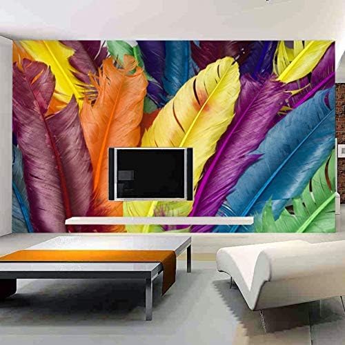 Kreative Ölmalerei Mit Federn 3D Tapeten Wanddekoration Fototapete Sofas Wohnzimmer Wandbild Schlafzimmer-400cm×280cm