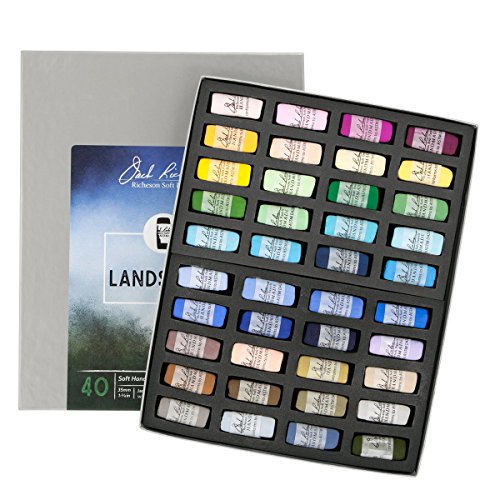 Jack Richeson Hand gerollt Weiche Pastellkreiden Landschaft 2, 40-teiliges Set