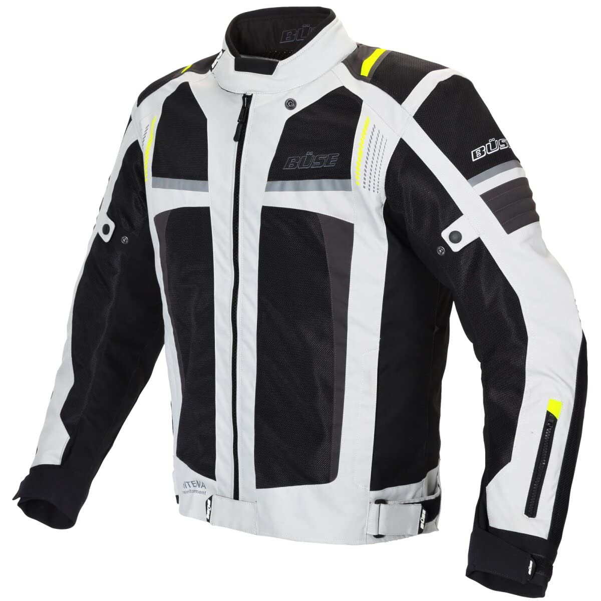 Büse Livorno Meshjacke Motorradjacke hellgrau Herren 2XL