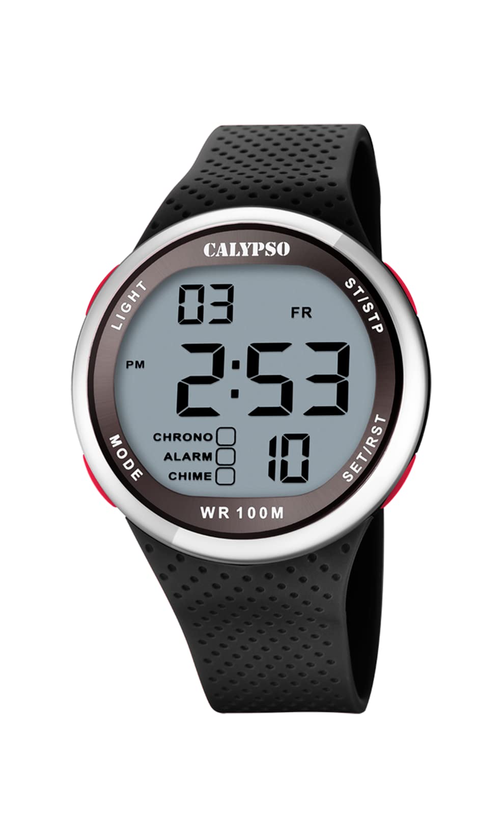 Calypso Herren Digital Quarz Uhr mit Kunststoff Armband K5785/4