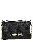 Love Moschino Damen Borsa Quilted Pu Nero Umhngetasche, Schwarz