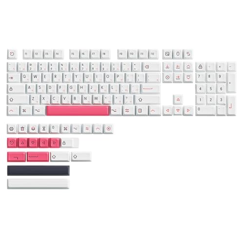 126Keys XDA-Profil-PBT-Tastenkappen, Persönlichkeit, japanisch, russisch, englisch, Tastaturen für mechanische Tastaturen, Kappen, Farbsublimationen