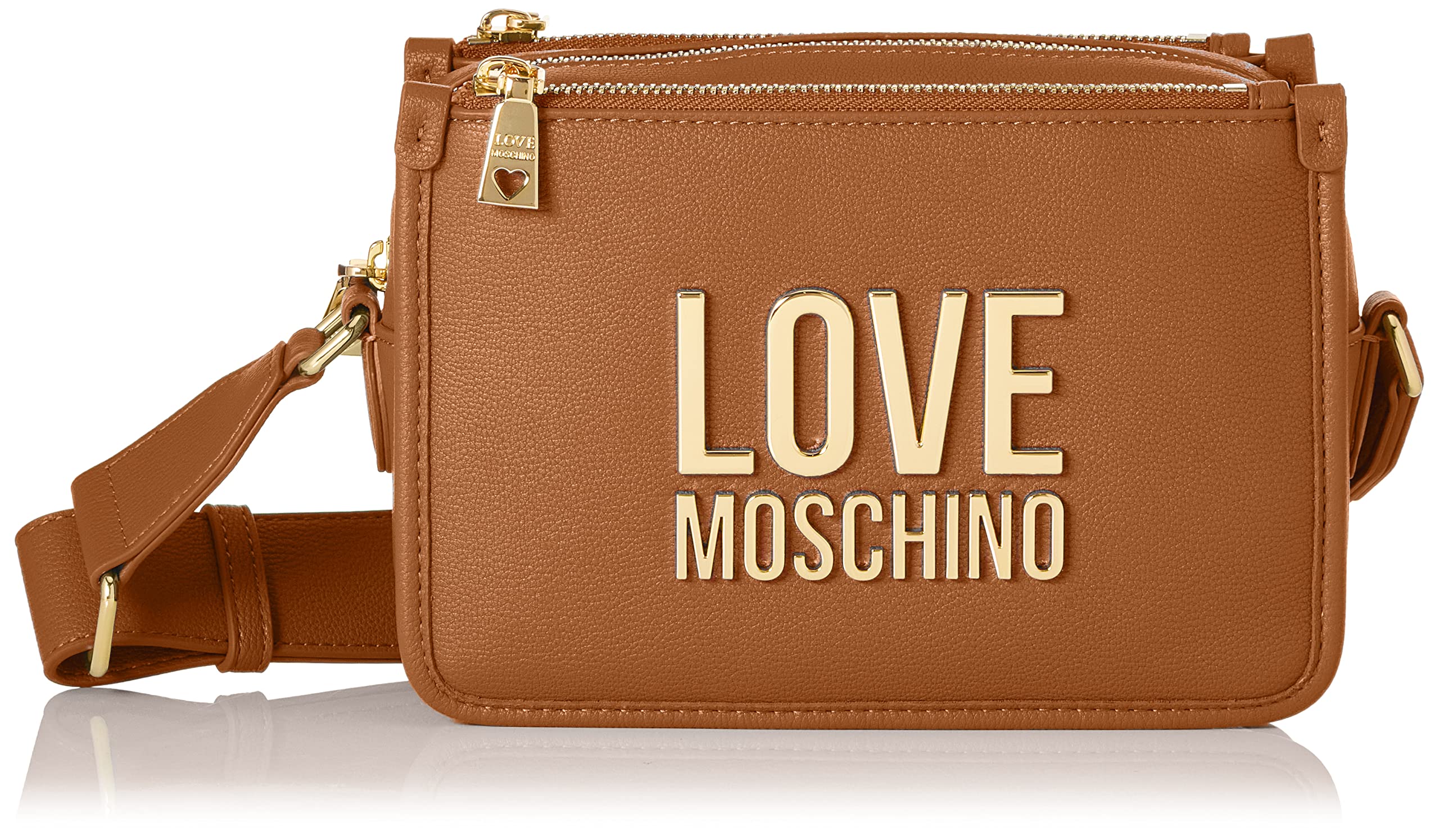 Love Moschino Damen Jc411pp1gli0201 Umhängetasche, Camel