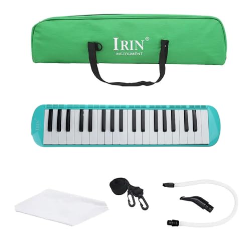 37 Tasten Melodica Instrument Air Piano Keyboard Pianica Mundharmonika Musikinstrument mit Tragetasche für Anfänger Tragbares Blasklavier Keyboard Leicht zu lernen Mundharmonika Instrument