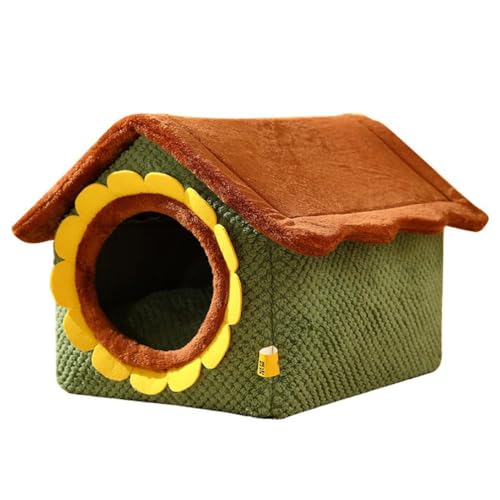 Bunte Sonnenblumenform Haustier Katzenbett Warme Katze Kissen Katzenhaus Warme Katze Korb Hund Katze Nest Zwinger Für Kleine Hunde Katze Katze Häuser Für Indoor Katzen Große Katzenhäuser Für Indoor