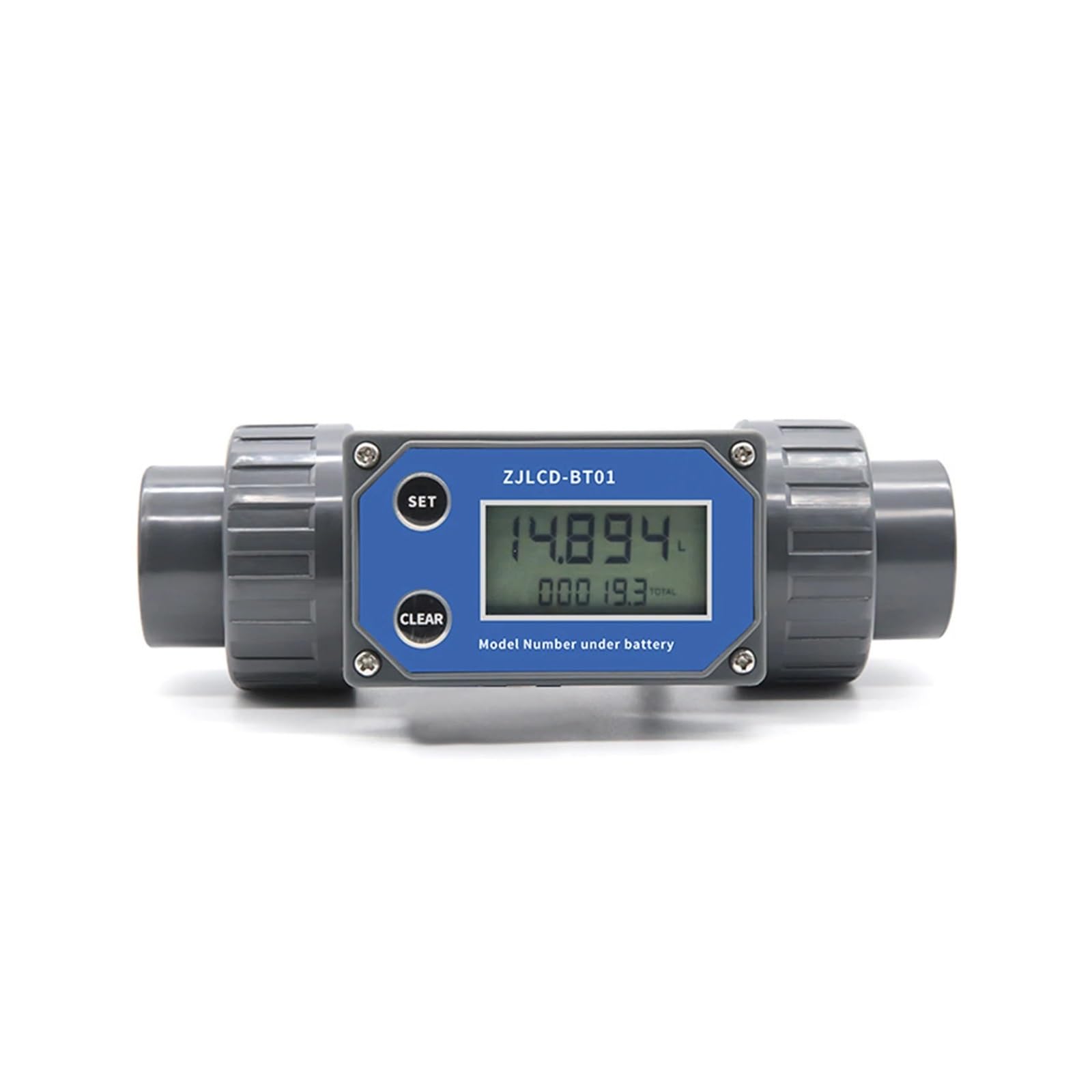 Durchflussmesser, Digitaler Turbinen-Durchflussmesser, DN25-DN80 Elektronischer LCD-Digitalanzeige-Durchflussmesser for flüssiges Wasser for die Bewässerung von Bauernhöfen und Gärten(DN32)